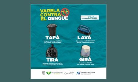 F. Varela - Continúan las tareas para combatir la propagación del dengue